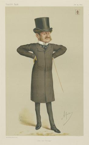 Carlo Pellegrini Politicians - Vanity Fair. 'Our Sir Gearge (sic)'. Sir George Orby Wombwell. 24 January 1874