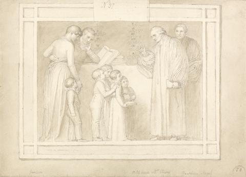 John Flaxman Study for a Monument to the Reverend John Clowes