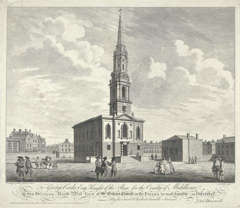 Anthony Walker Outside Northwest View of St. Giles Church in the Fields