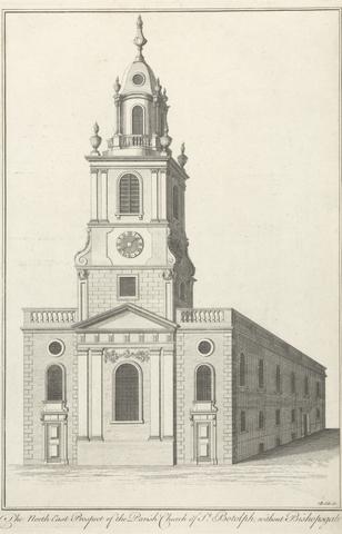 Benjamin Cole The Northeast Prospect of the Parish Church of St. Botolph, without Bishopsgate