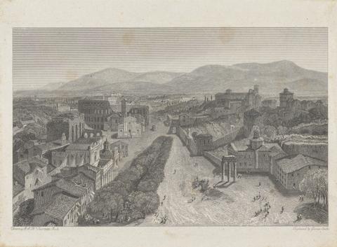 George Cooke The Roman Forum from the Tower of the Capitol