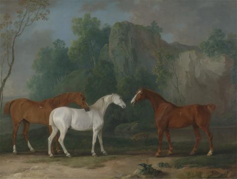 Sawrey Gilpin Three Hunters in a Rocky Landscape