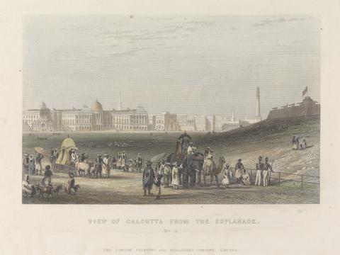 unknown artist View of Calcutta from the Esplanade, No. 2