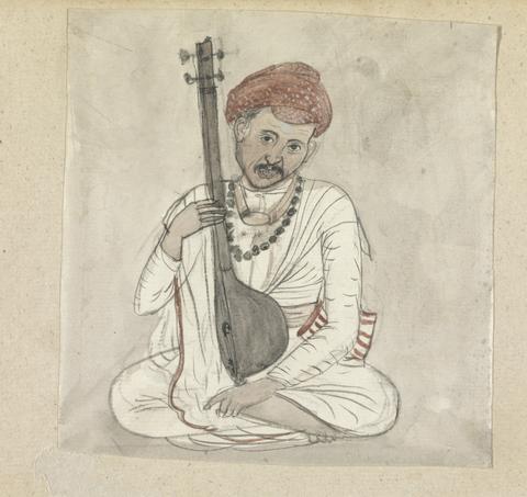 Gangaram Chintaman Tambat Man with a Stringed Instrument