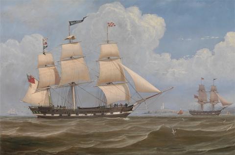 William Clark The English Merchant Ship 'Malabar'
