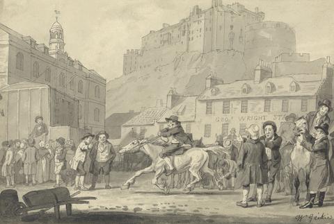 Walter Geikie Edinburgh Castle and Horse Fair