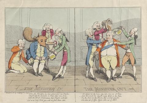 James Gillray The Minister In - The Minister Out