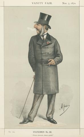 Carlo Pellegrini Politicians - Vanity Fair. 'Always pleasant, always genial.' The Hon. J. C. Vivian. 5 November 1870