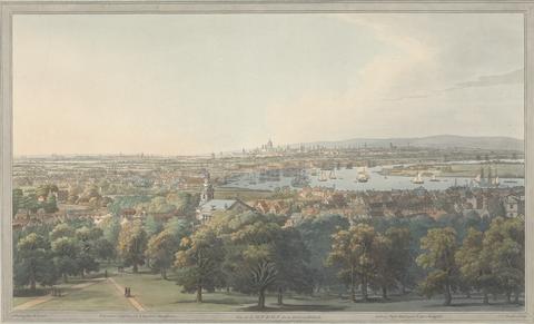 Joseph Constantine Stadler View of London from Greenwich Park