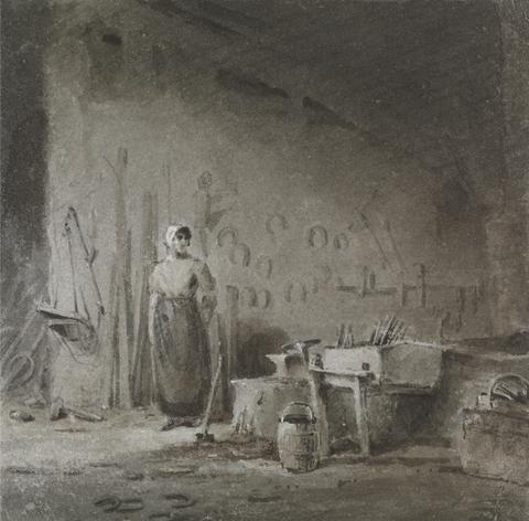 George Jones Interior of a Blacksmith's Forge