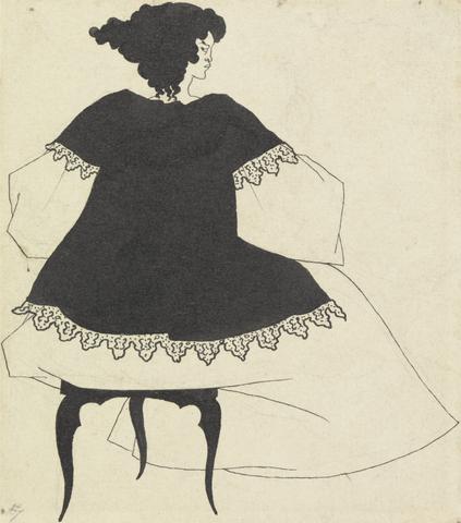 Aubrey Vincent Beardsley Salome on Settle, The Conductor