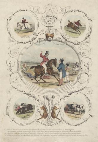 T. J. Rawlins Jorrock's Sporting Lecture. Plate 1. Warranted just the thing.