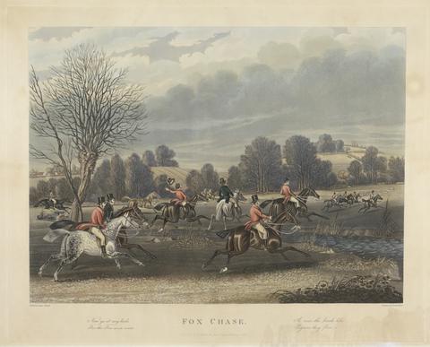 Charles Hunt Fox-Hunting [set of four]: 2.Fox Chase