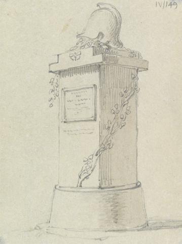 Sir Robert Smirke the younger Sketch of a Tombstone