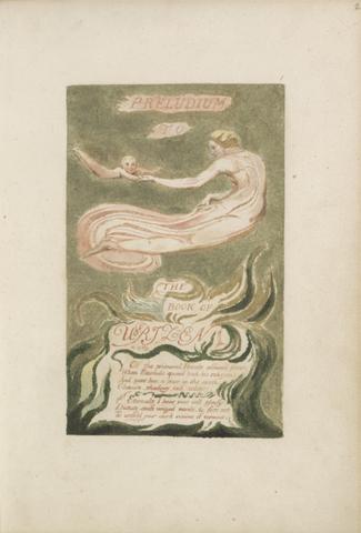 William Blake The First Book of Urizen, Plate 2, "Preludium to the Book of Urizen" (Bentley 2)