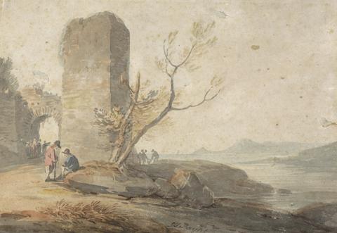 William Payne Figures by a Ruined Arch