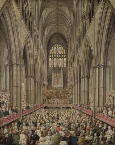 Edward Edwards Interior View of Westminster Abbey on the Commemoration of Handel, Taken from the Manager's Box