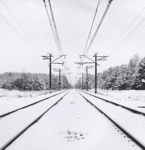 Michael Kenna Railway Lines, Salaspils, Latvia