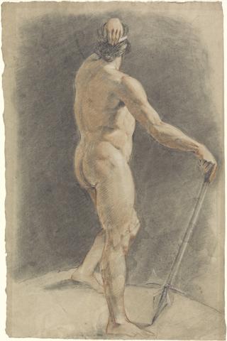 John Opie Standing Classical Male Figure with Spear