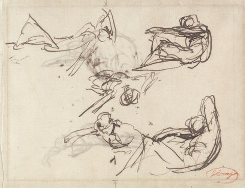 George Romney Sketches for Languid and Prostrate Figures