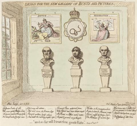James Gillray Design for the New Gallery of Busts and Pictures