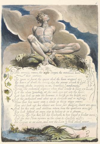 William Blake America. A Prophecy, Plate 8, "The Morning Comes...."