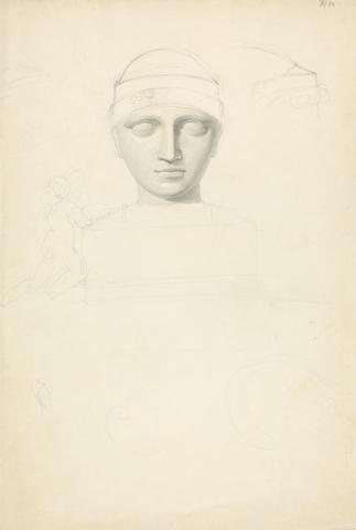Sir Robert Smirke the younger Study of a Bust