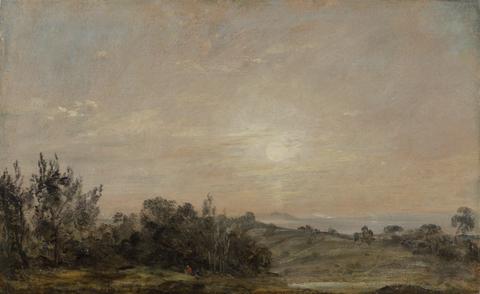 John Constable Hampstead Heath looking towards Harrow