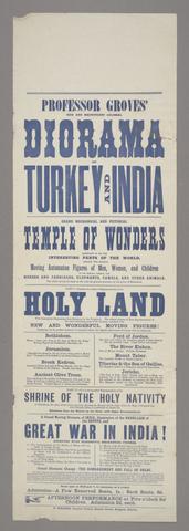  Professor Groves' new and magnificent colossal diorama of Turkey and India.