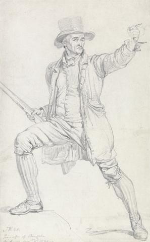 James Ward A Study for the Central Character in Ward's Painting "The Deer Stealer"