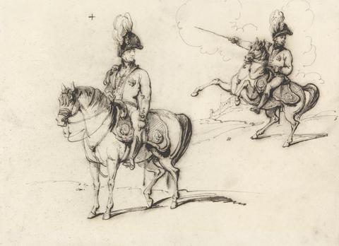 George Chinnery Equestrian Studies of an English Officer