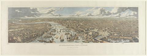An aeronautical view of London / drawn & engraved by Robert Havell.