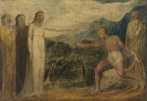 William Blake Christ Giving Sight to Bartimaeus