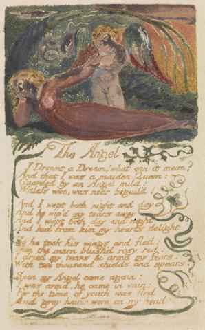 William Blake Songs of Innocence and of Experience, Plate 40, "The Angel" (Bentley 41)