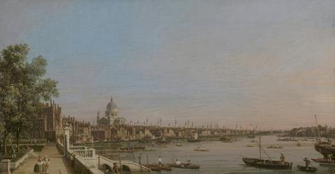 Canaletto The City from Near the Terrace of Somerset House