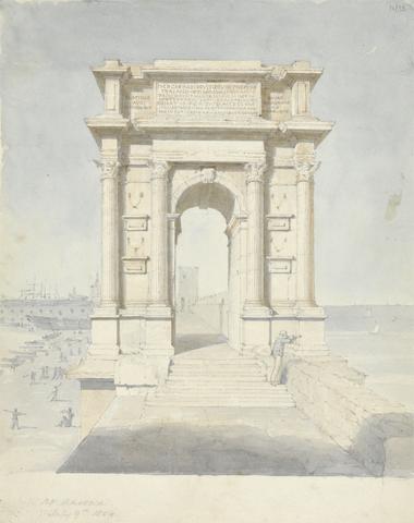 Sir Robert Smirke the younger Arch of Trajan, Ancona, Italy