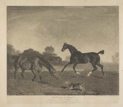 William Ward [Fox Hunting] Hunters at Grass; The Property of John Micklethwait Esq.