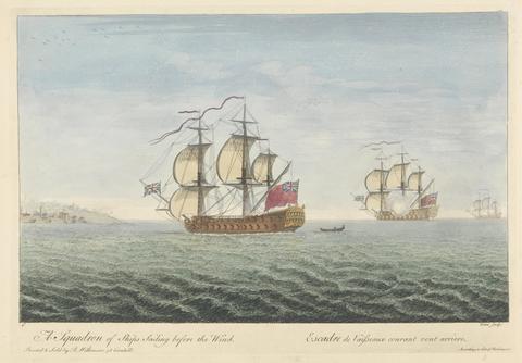 unknown artist A Squadron of Ships Sailing before the Wind