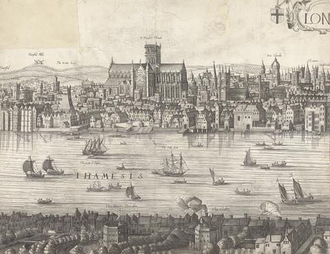 Wenceslaus Hollar View of St. Paul's across the River