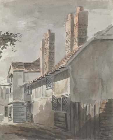 James Miller View of a Building with Chimneys