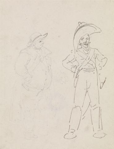 Thomas Rowlandson A Gendarme and Another Man