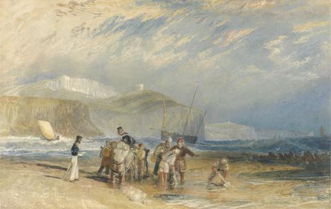 Joseph Mallord William Turner Folkestone Harbour and Coast to Dover