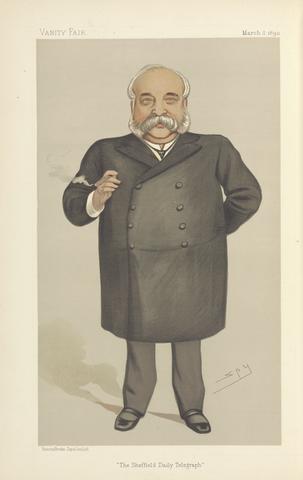 Leslie Matthew 'Spy' Ward Vanity Fair: Newspapermen; 'The Sheffield Daily Telegraph', Sir William Christopher Leng, March 8, 1890