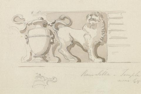 Thomas Daniell Architectural Ornament from a Temple
