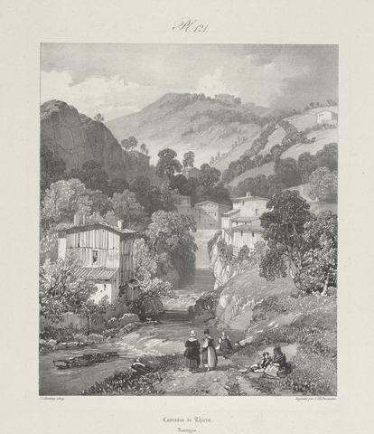 James Duffield Harding Cascades de Thiers, Auvergne