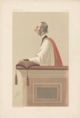 Liborio Prosperi Vanity Fair - Clergy. 'St. Pauls.' Rev. Richards W. Church. 30 January 1886