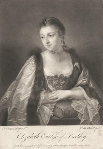 James McArdell Elizabeth, Countess of Berkeley