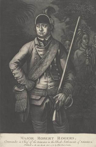 unknown artist Major Robert Rogers, Commander in Chief of the Indians in the Back Settlements of America