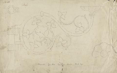 Augustus Welby Northmore Pugin Design for Branch for the Speaker's Chair
