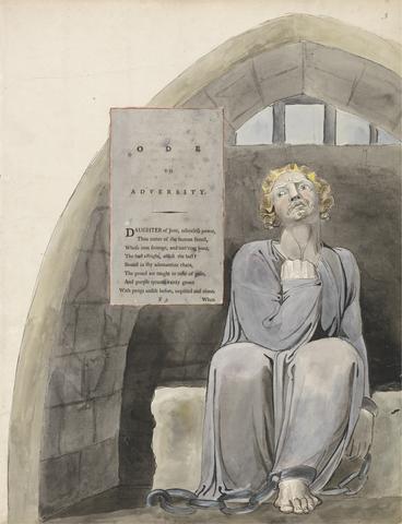 William Blake The Poems of Thomas Gray, Design 37, "Ode to Adversity."